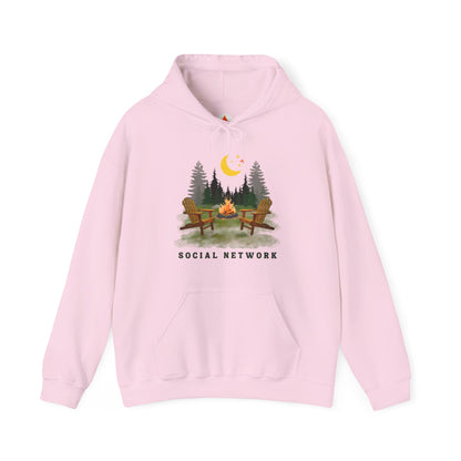 Tent Society Social Network Unisex Camping Hoodie