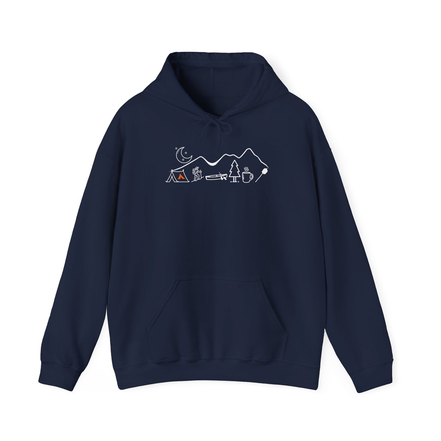 Tent Society Minimalist  Mountain Camping Unisex Hoodie