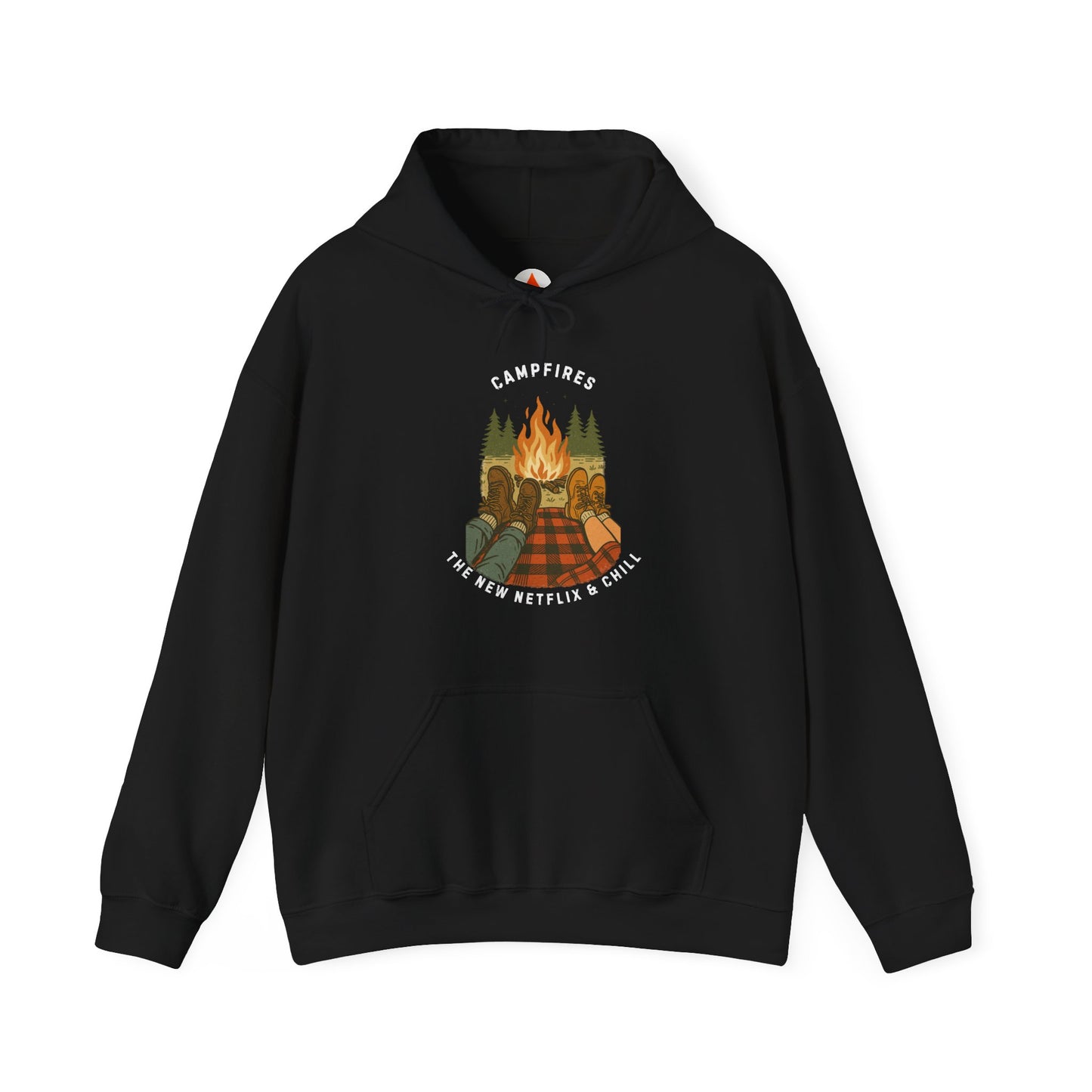 Tent Society Campfires the New Netflix and Chill Unisex Hoodie
