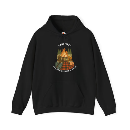 Tent Society Campfires the New Netflix and Chill Unisex Hoodie