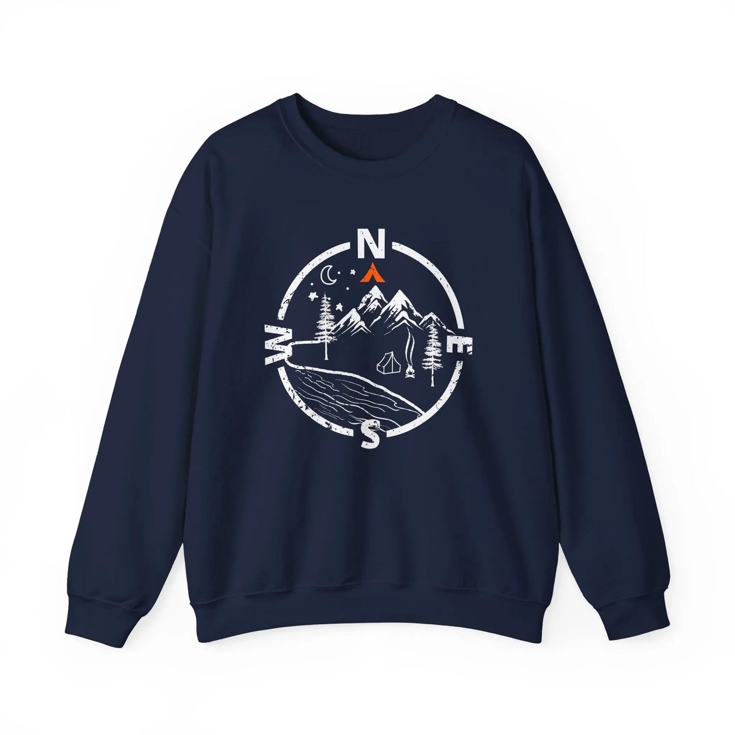 Tent Society Find Your Way Compass Camping Unisex Sweatshirt Printify