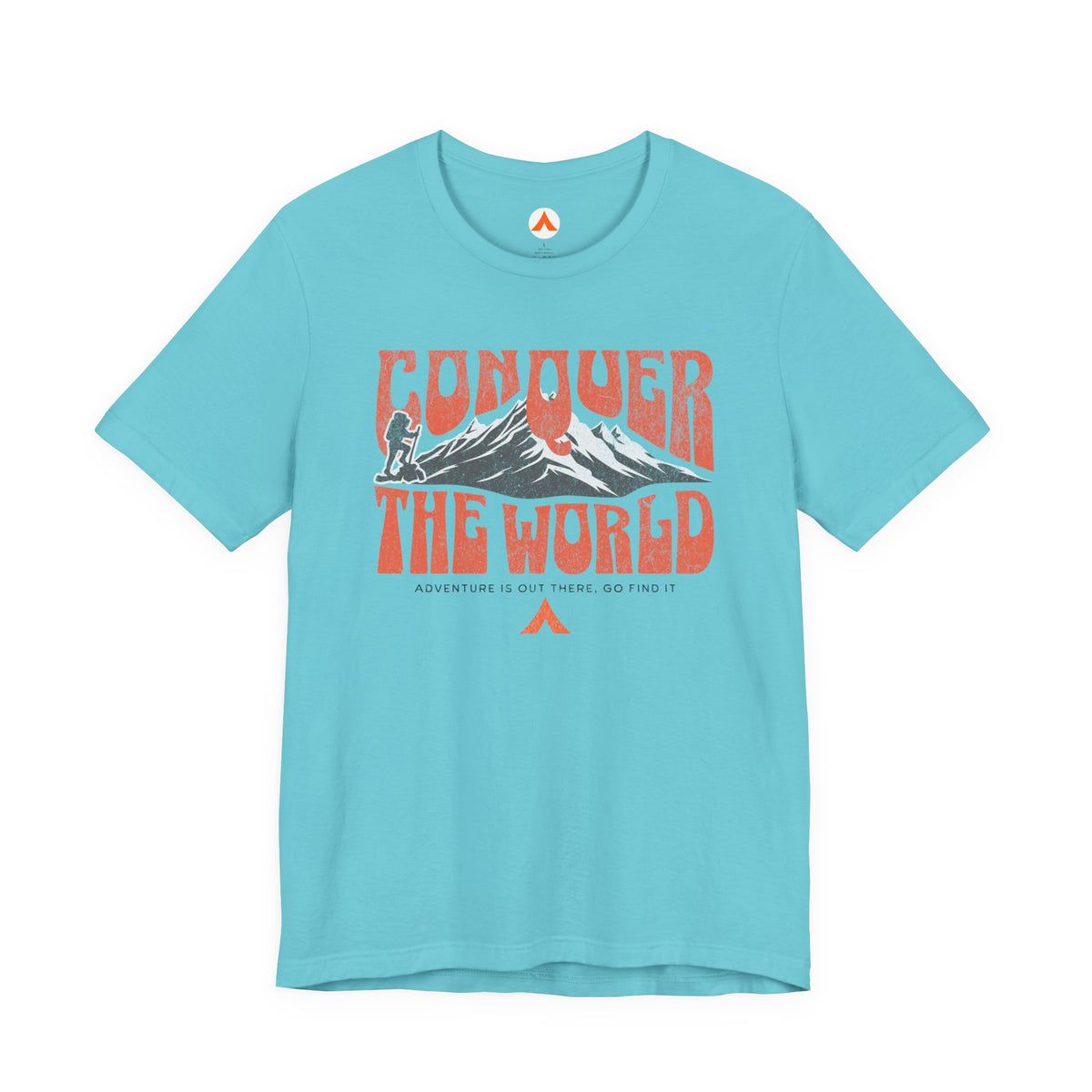 Tent Society Conquer the World Hiking Tshirt