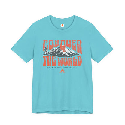 Tent Society Conquer the World Hiking Tshirt