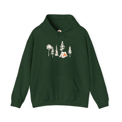 Tent Society Forest With Tent Outdoor Life Hoodie