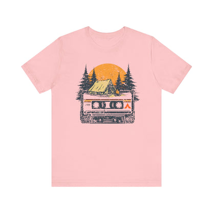 Tent Society Retro Tent and Cassette Unisex TShirt
