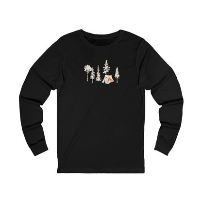 Tent Society Forest with Tent Unisex Long Sleeve Tee