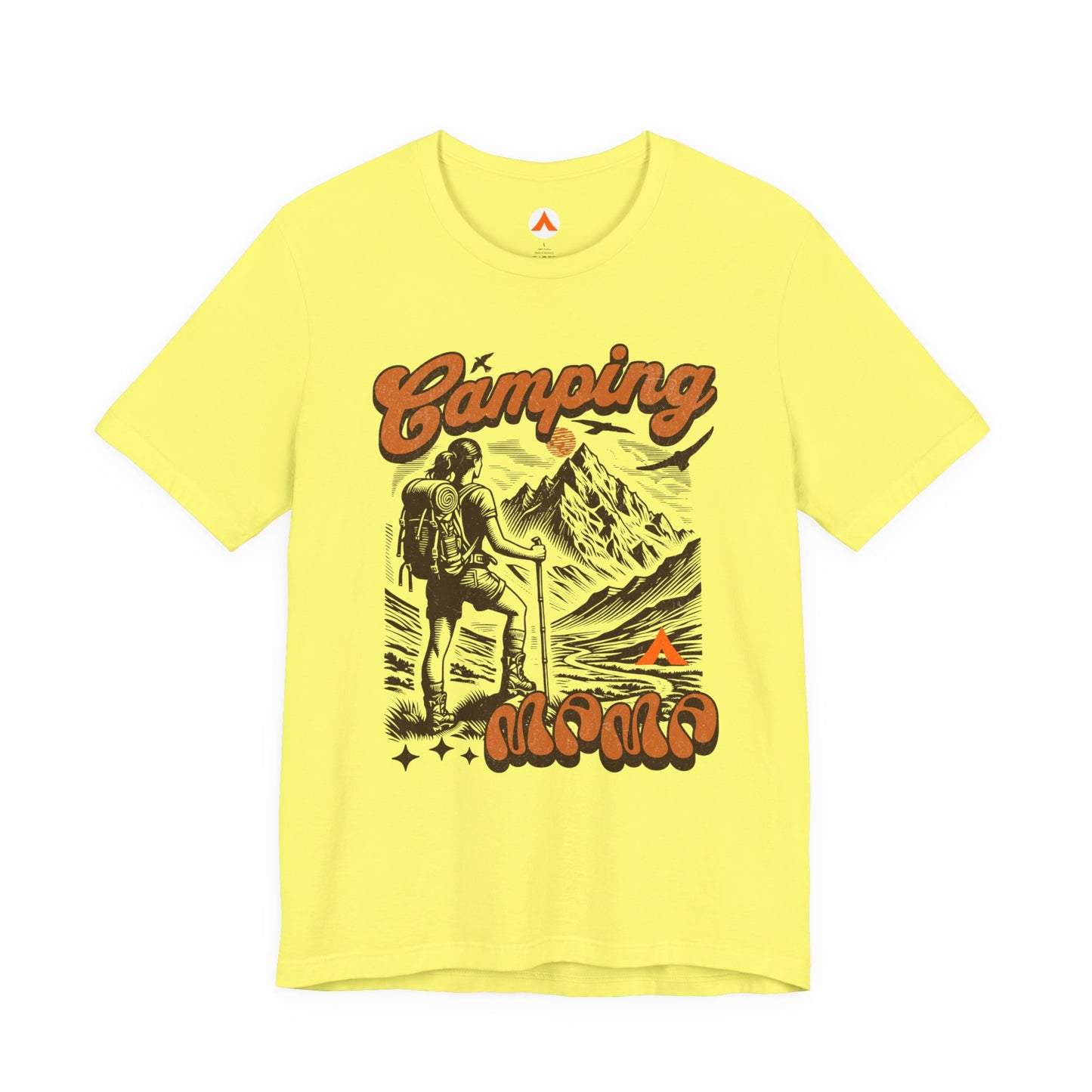 Camping Mama TShirt | Tent Society Retro Outdoor Mom Tee