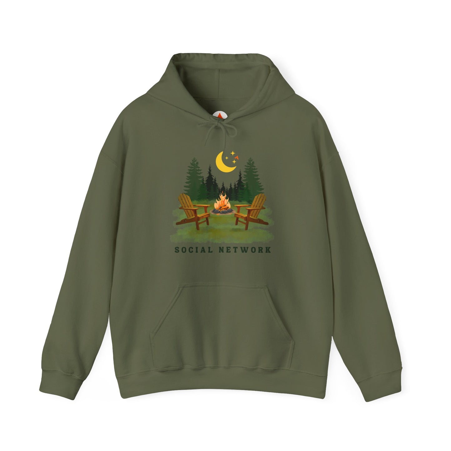 Tent Society Social Network Unisex Camping Hoodie