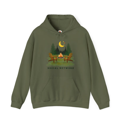 Tent Society Social Network Unisex Camping Hoodie