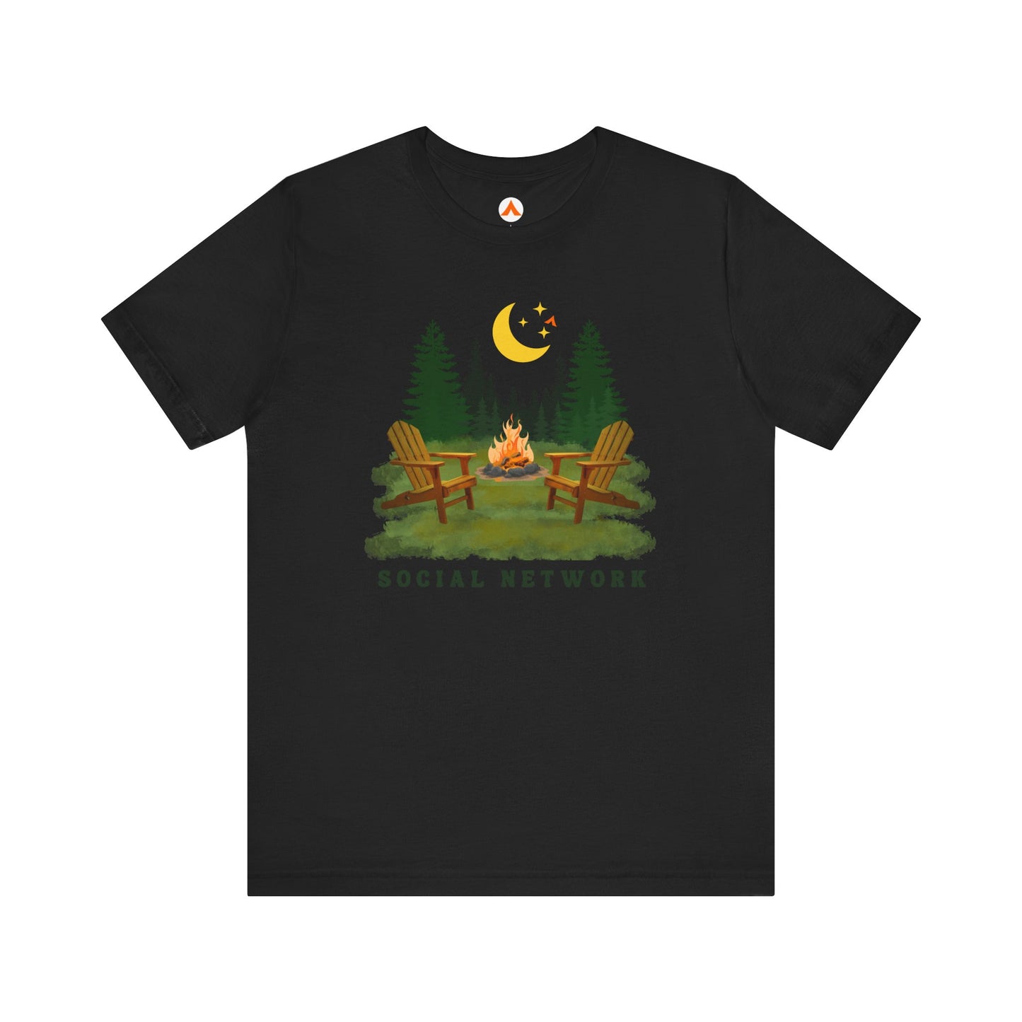 Camping Life T Shirt for Campers Tent Society Social Network