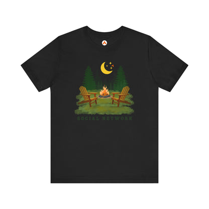 Camping Life T Shirt for Campers Tent Society Social Network