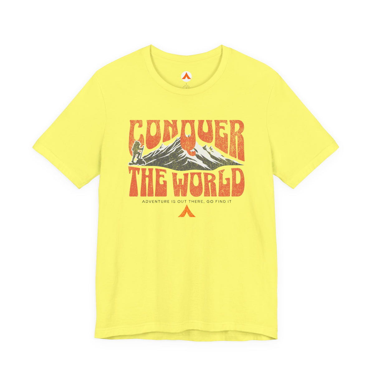 Tent Society Conquer the World Hiking Tshirt