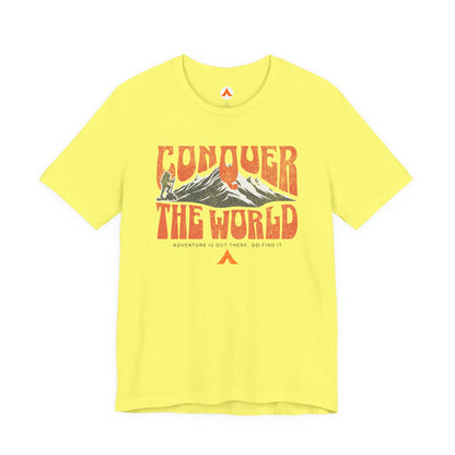 Tent Society Conquer the World Hiking Tshirt