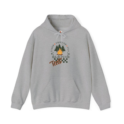 Tent Society Fires Friends Fun Camping Campfire Hoodie