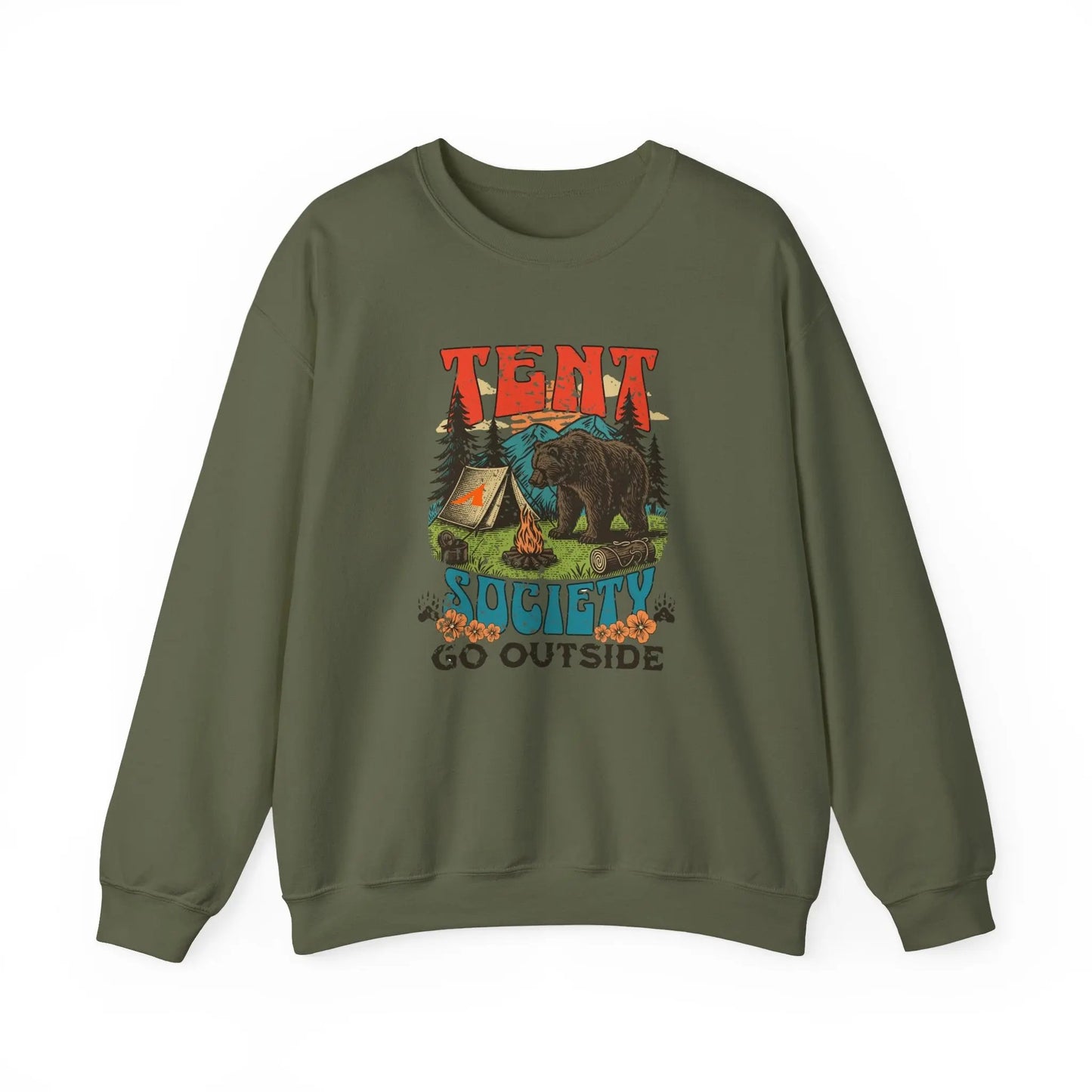Tent Society Go Outside Unisex Sweatshirt Printify