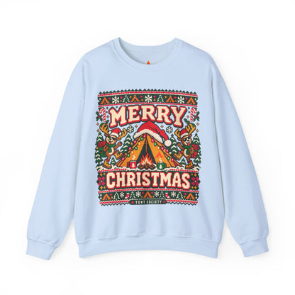 Merry Christmas Campfire Crewneck Sweatshirt