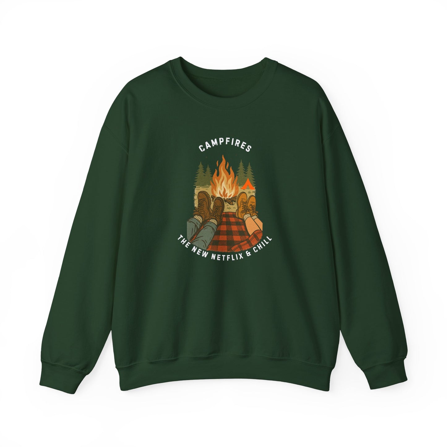 Tent Society Campfires the New Netflix and Chill Couples Shirt Sweatshirt