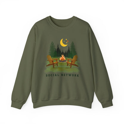 Tent Society Social Network Unisex Campfire Sweatshirt - Tent Society