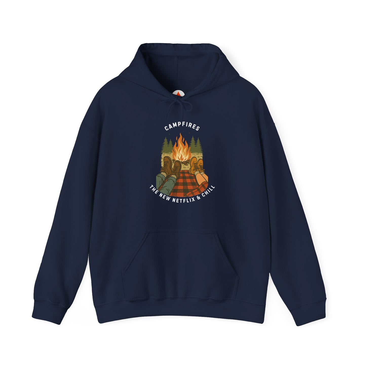 Tent Society Campfires the New Netflix and Chill Unisex Hoodie