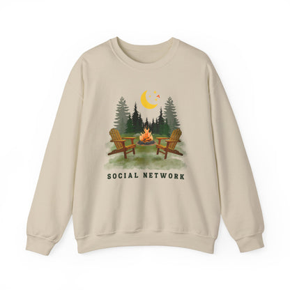 Tent Society Social Network Unisex Campfire Sweatshirt - Tent Society