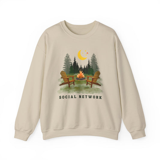 Tent Society Social Network Unisex Campfire Sweatshirt - Tent Society