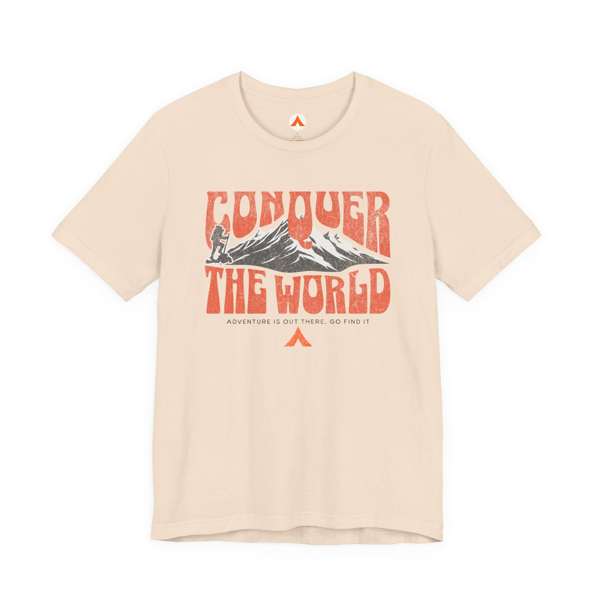 Tent Society Conquer the World Hiking Tshirt
