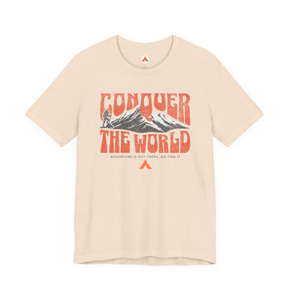 Tent Society Conquer the World Hiking Tshirt