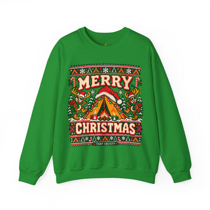 Merry Christmas Campfire Crewneck Sweatshirt