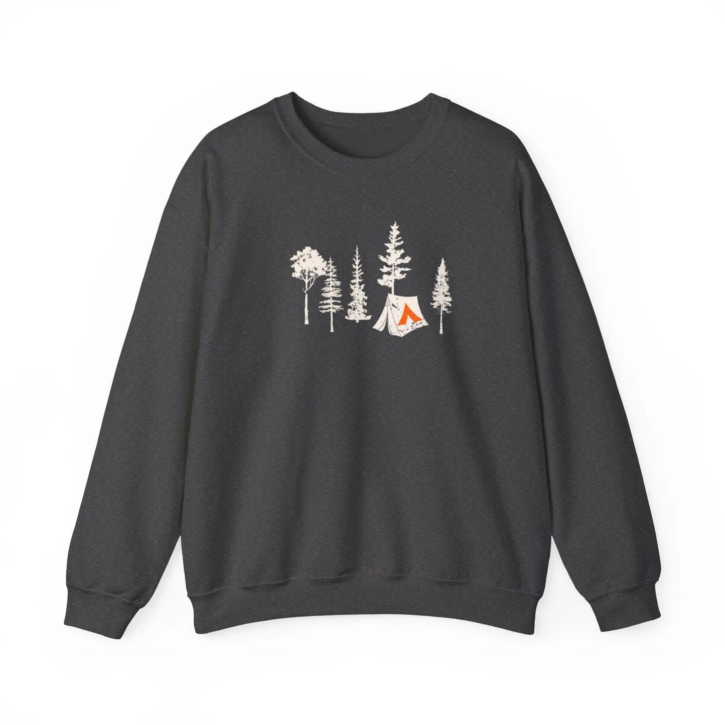 Tent Society Forest With Tent Unisex Sweatshirt Printify