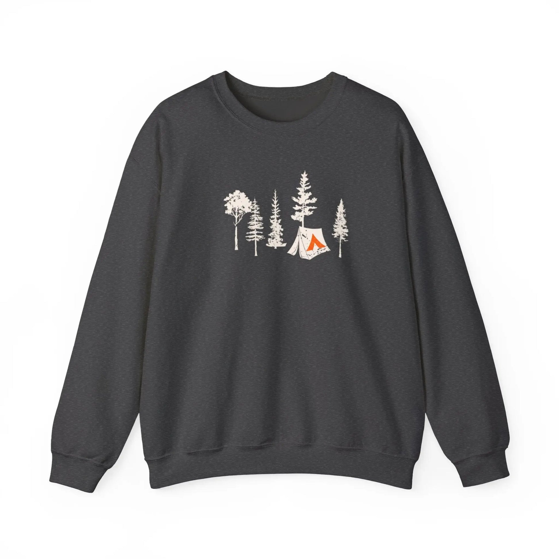 Tent Society Forest With Tent Unisex Sweatshirt Printify