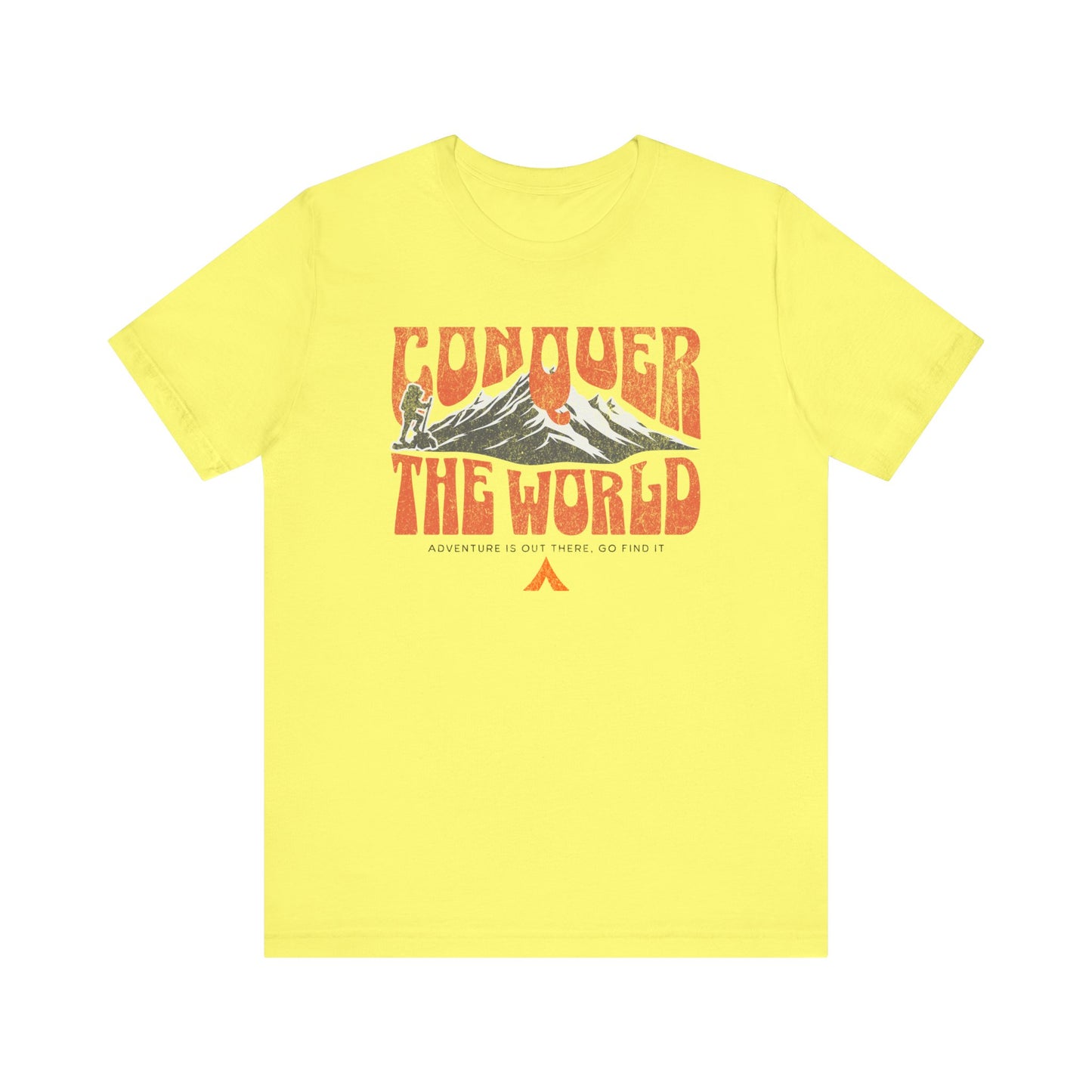 Tent Society Conquer the World HikingTshirt