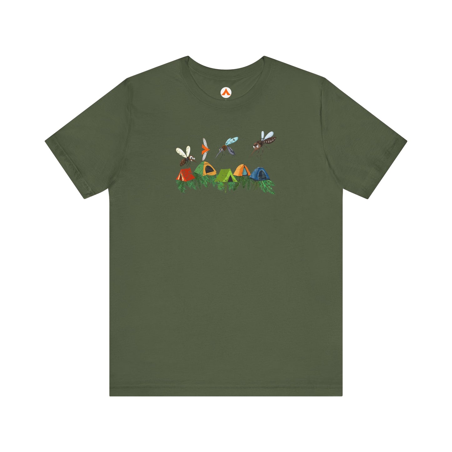 Tent Society Tents and Mosquitos Camping Funny Shirts