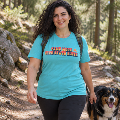 Camp More, Give Fewer Shits Tee