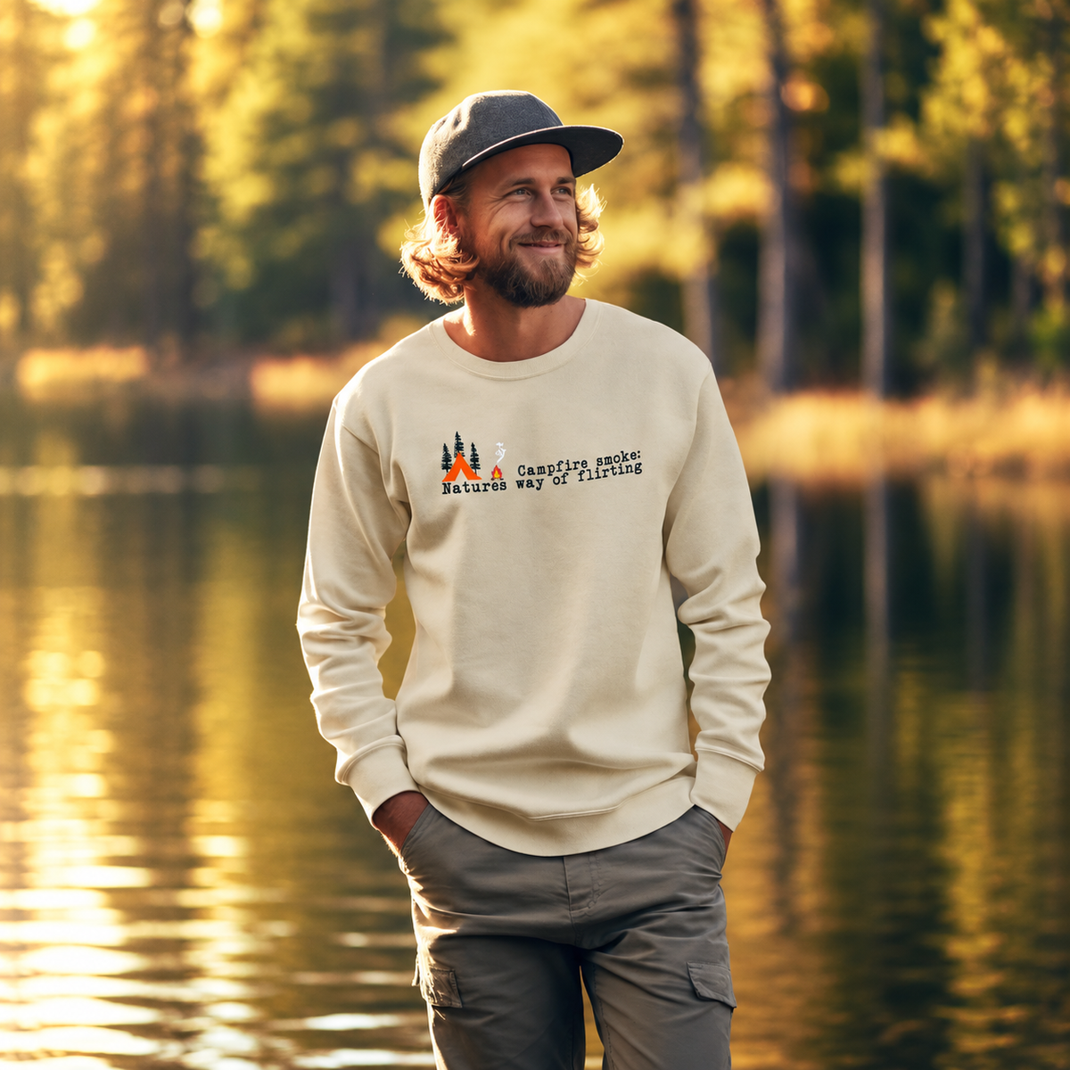 Tent Society Campfire Smoke Flirting Unisex Sweatshirt