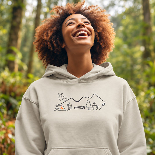 Minimalist Mountain Hoodie