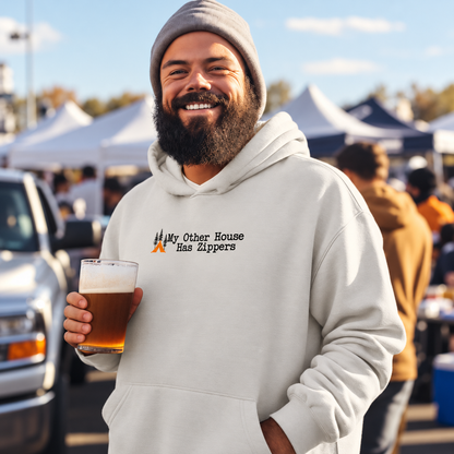 Tent Society My Other House Has Zippers Hoodie