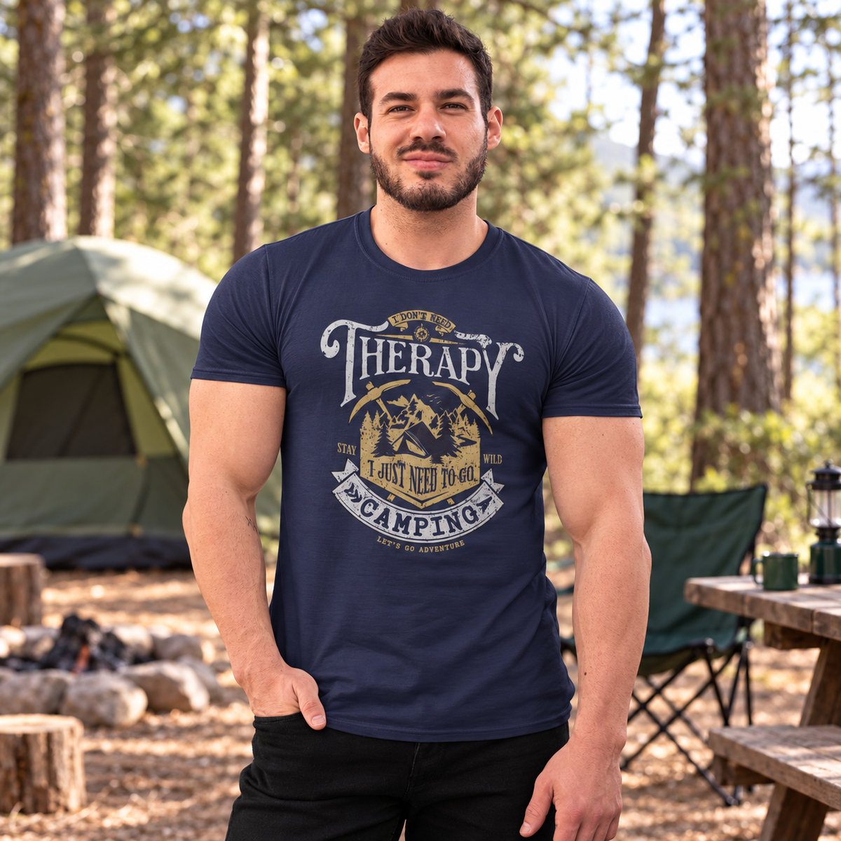 Camping Therapy Tee