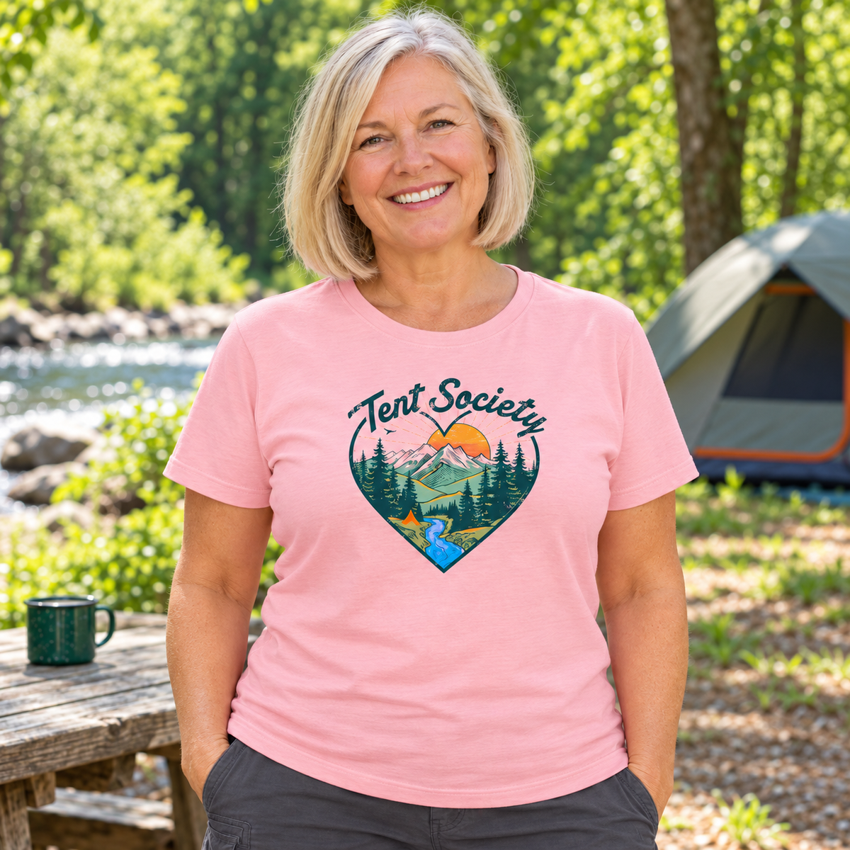 Heart Camping Tee