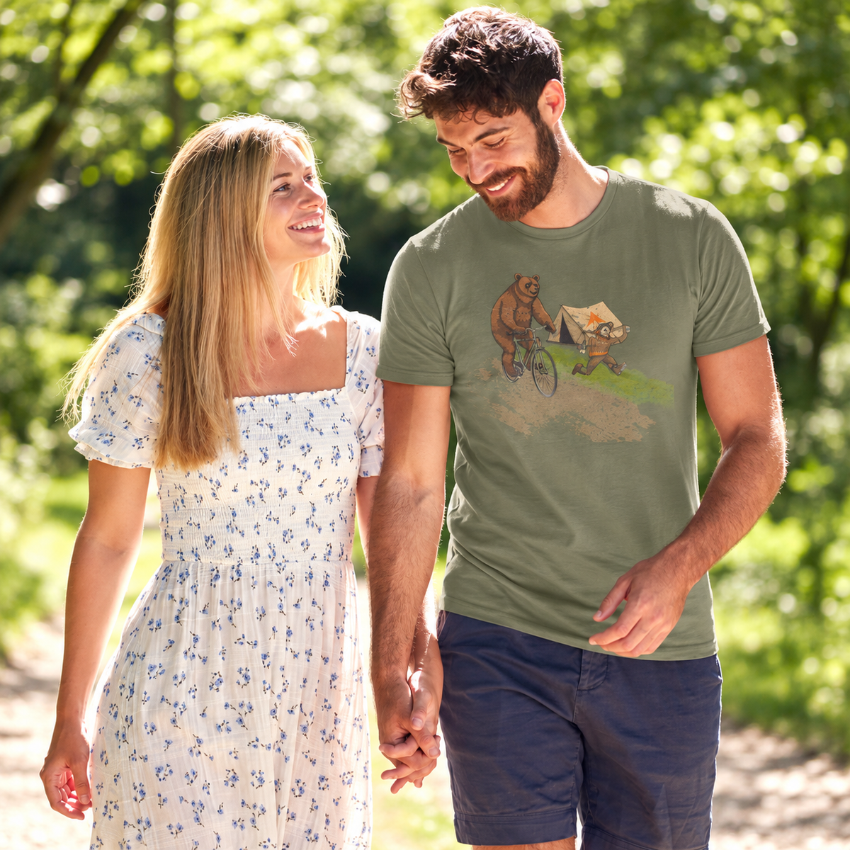 Bear On A Bike Tee