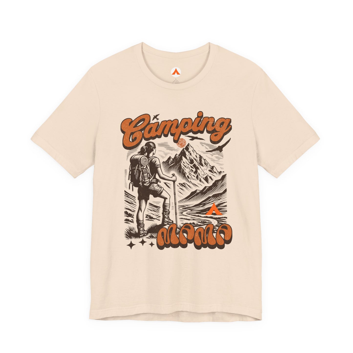 Camping Mama TShirt | Tent Society Retro Outdoor Mom Tee