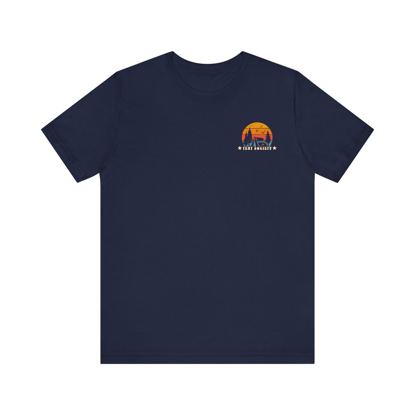Tent Society Retro Sunset Logo Unisex TShirt
