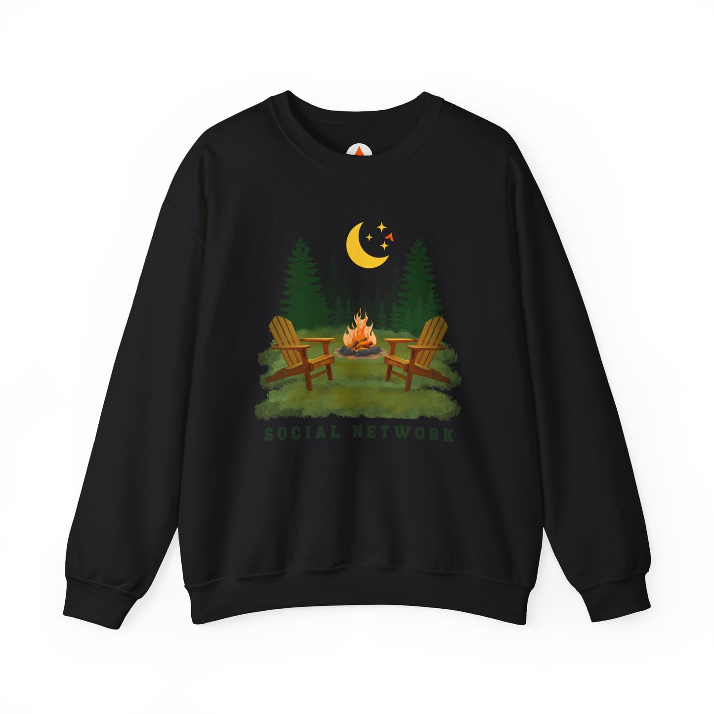 Tent Society Social Network Unisex Campfire Sweatshirt