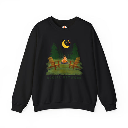 Tent Society Social Network Unisex Campfire Sweatshirt