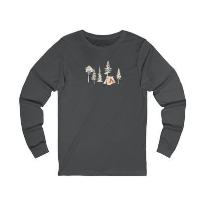 Tent Society Forest with Tent Unisex Long Sleeve Tee