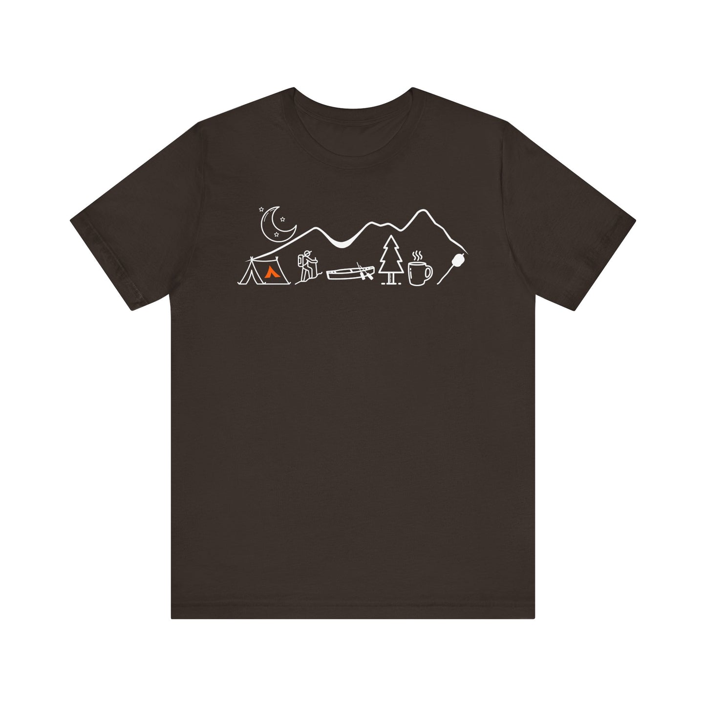 Tent Society Minimalist Mountain Camping Unisex TShirt