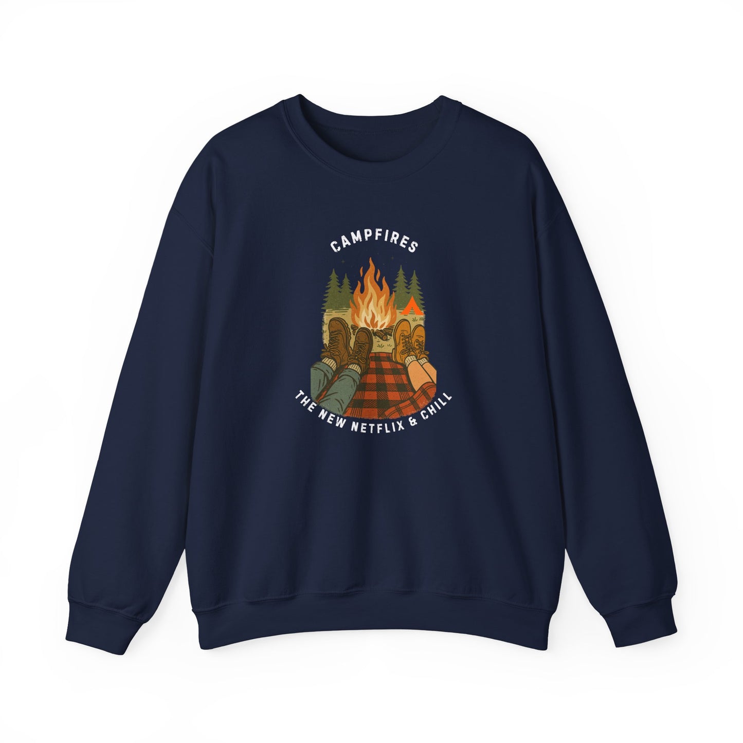 Tent Society Campfires the New Netflix and Chill Couples Shirt Sweatshirt