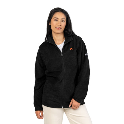 Tent Society Columbia Flece Embroidered Casual Jacket - Tent Society