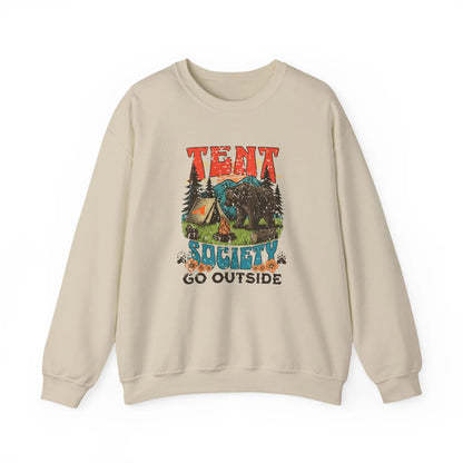 Tent Society Go Outside Unisex Sweatshirt Printify