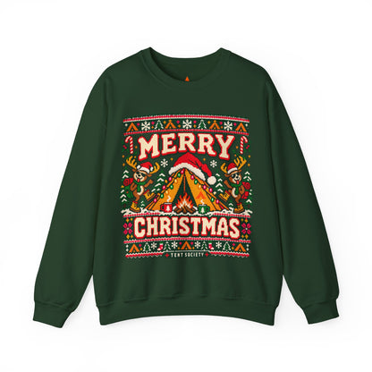 Merry Christmas Campfire Crewneck Sweatshirt