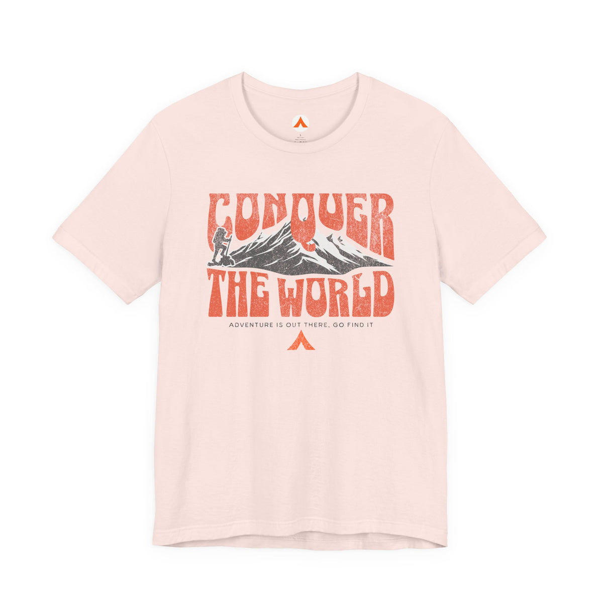 Tent Society Conquer the World Hiking Tshirt